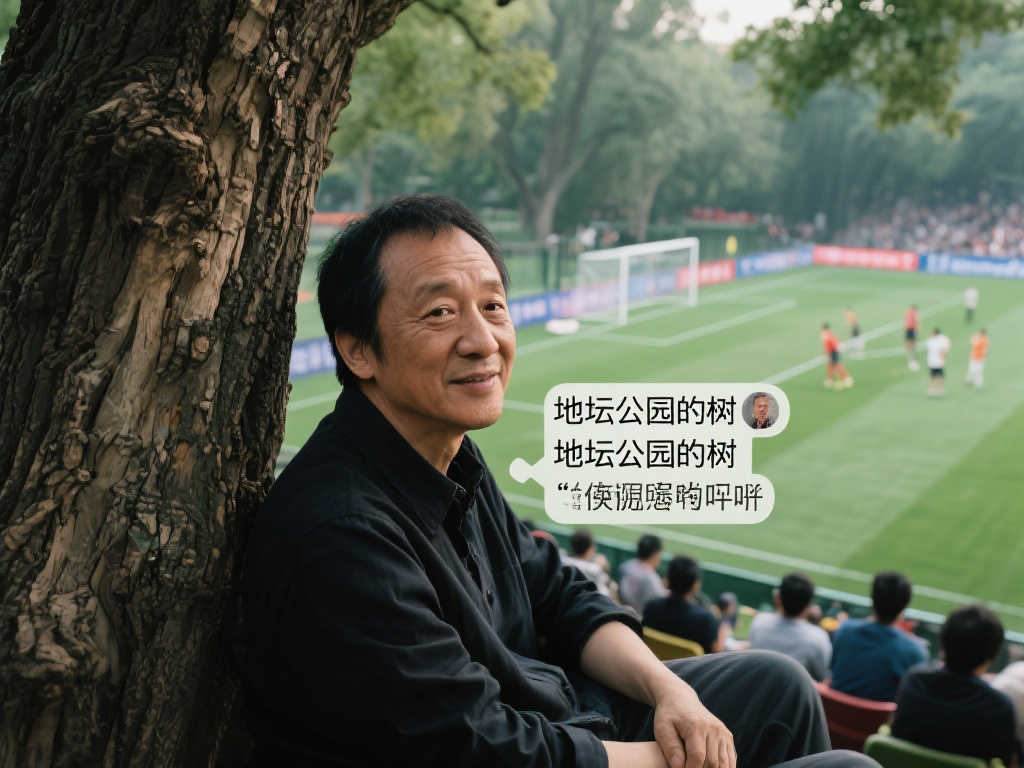 网友调侃余华“地坛公园树木续费”提醒，余华回应正沉迷球赛